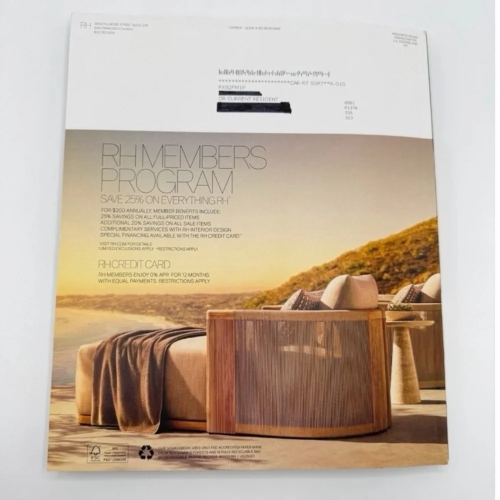 Restoration Hardware Outdoor Catalog 2025‎
